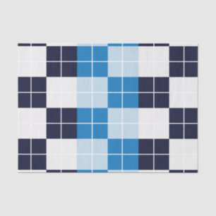 Kariertes Blau Kariertes Karomuster Seidenpapier