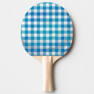 Kariertes Blue-Checkered Buffalo Tischtennis Schläger