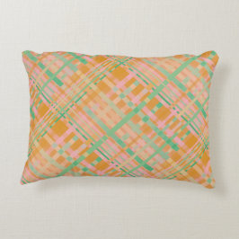 Kariertes Blumenkissen für den umkehrbaren Designe Dekokissen