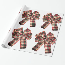 Kariertes Bow Wrapping-Papier Geschenkpapier