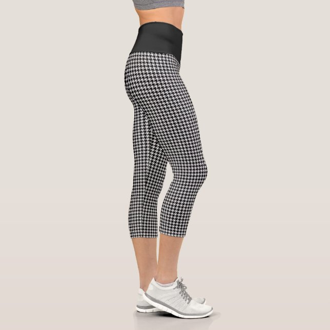 Kariertes Buffalo,  Hochgebäck Capri Leggings (Rechts)