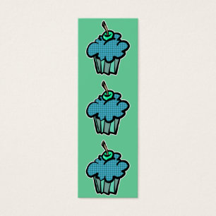 kariertes Cupcake-Lesezeichen