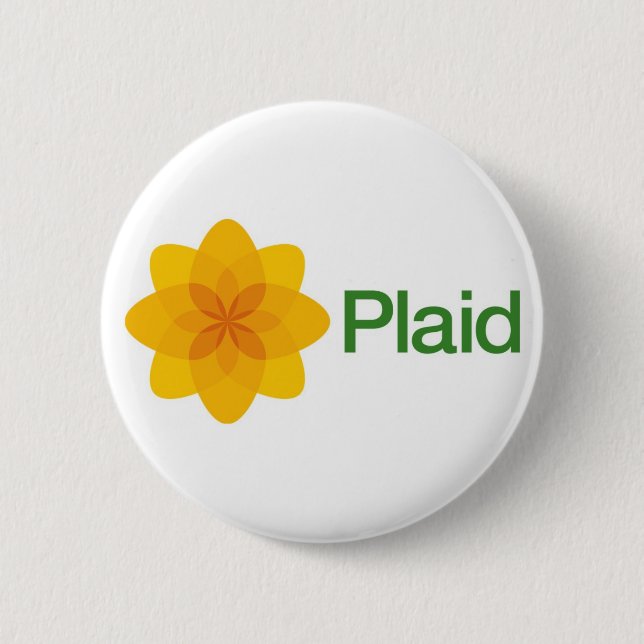 Kariertes Cymru Knopf-Abzeichen Button (Vorderseite)