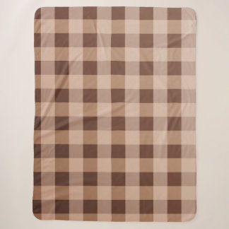 Kariertes Decke Sherpadecke