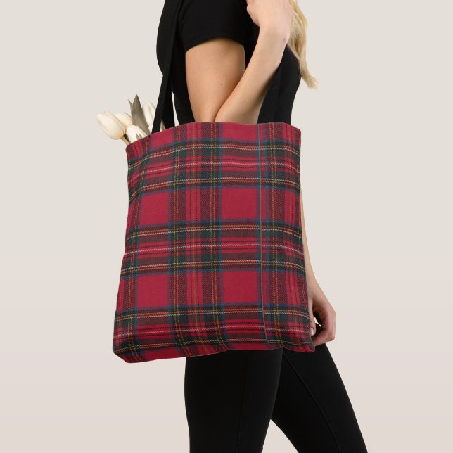 Kariertes Design von Red Tartan (Von Nahem)