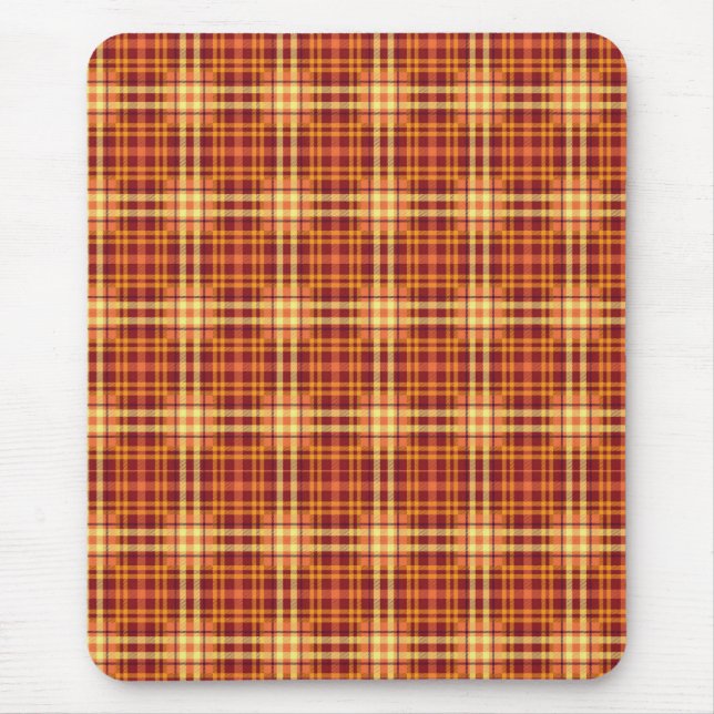 Kariertes Fabric Textur Muster Tank Top Mousepad (Vorne)
