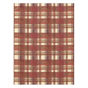 Kariertes Fall-Rot Madras Tischdecke