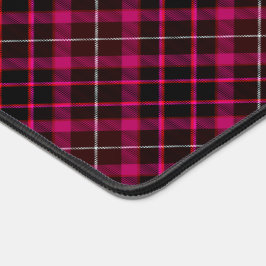 Kariertes feines Muster Vintag Tartan Schwarz Heiß Schreibtischunterlage