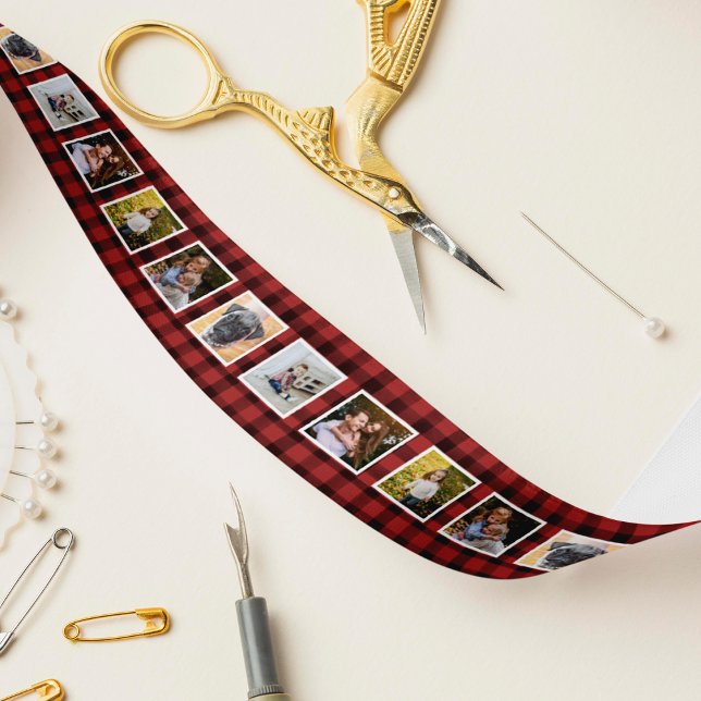 Kariertes Foto Red & Black Buffalo Satinband (Von Creator hochgeladen)