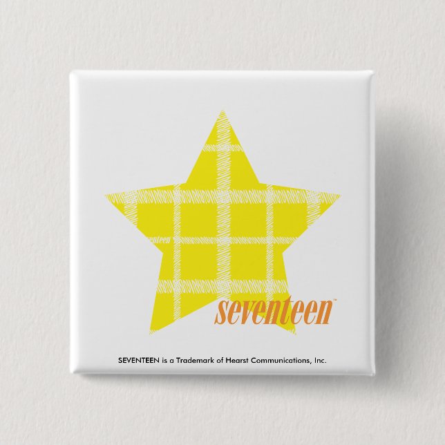 Kariertes Gelb 4 Button (Vorderseite)