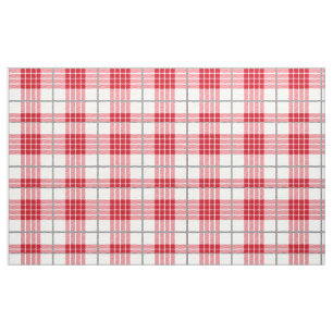 Kariertes geometrisches, weißes und graues Muster Stoff