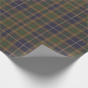 Kariertes Geschenk von Green Blue Tartan Geschenkpapier