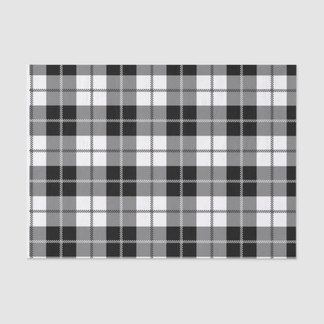 Kariertes Gewebepapier für Karierten Karo in Schwa Seidenpapier (Vorderseite)
