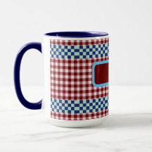 Kariertes Gingham Personalisiert