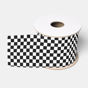 Kariertes Grobgrainband Ripsband