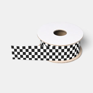 Kariertes Grogrinkordelband Ripsband