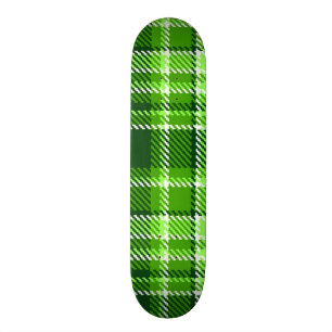 Kariertes grüne Farbmuster Skateboard