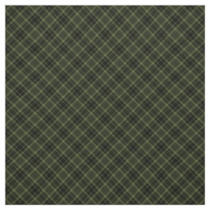 kariertes Grunge Black Khaki Grünes Muster der 90e Stoff