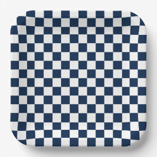 Kariertes Halloween-Papiertablett Pappteller