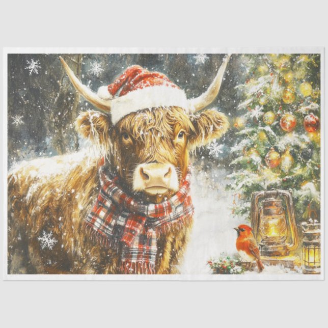 Kariertes Highlander Seidenpapier (Vorderseite)