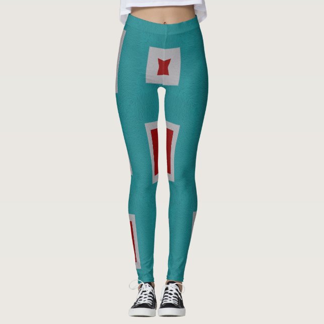 kariertes Hosenoutfit Leggings (Vorderseite)