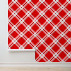 kariertes Kachelmuster des coolen Landes Tapete