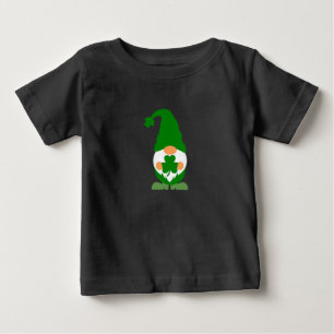 Kariertes Kleeblatt Gnome - St. Patrick's Day Baby T-shirt
