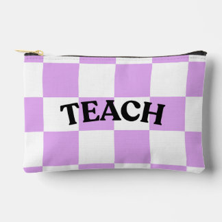 Kariertes Lehrerpouch Zubehörtasche