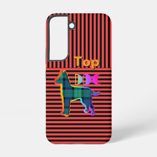 Kariertes Logo für den oberen Hund Samsung Galaxy Hülle