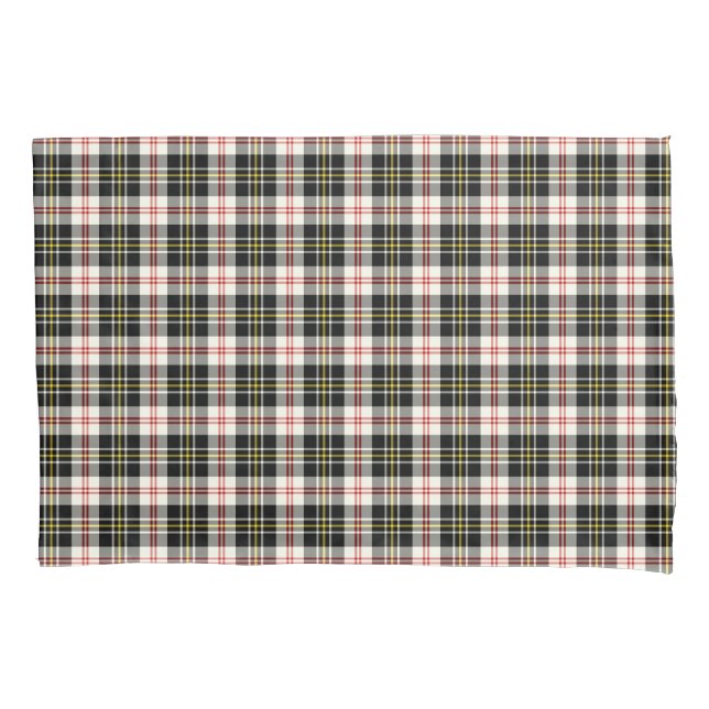 Kariertes MacPherson Clan Dress Tartan Kissenbezug (Vorderseite)