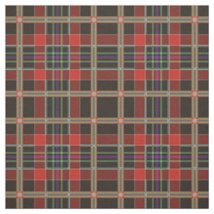 Kariertes Mehrfarbstoff (Tartan) Stoff