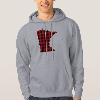 Kariertes Minnesota mit Kapuze Sweatshirt Paul