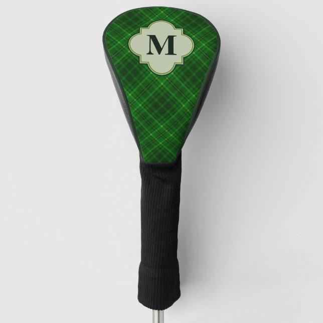 Kariertes Monogramm Golf Headcover (Vorderseite)
