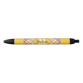 Kariertes Monogramm-Pen-Set der Helle School Kugelschreiber