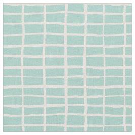 Kariertes Mosaikfliesenmuster Gingham-Karo Mint  Stoff