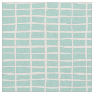 Kariertes Mosaikfliesenmuster Gingham-Karo Mint Stoff
