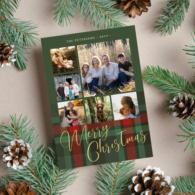 Kariertes Multifoto Gutes Weihnachten (Von Creator hochgeladen)