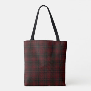 Kariertes Muster aus rotem und schwarzem Tartan