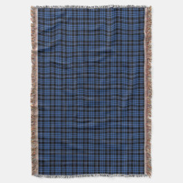 Kariertes Muster des Blauen Tartan Decke