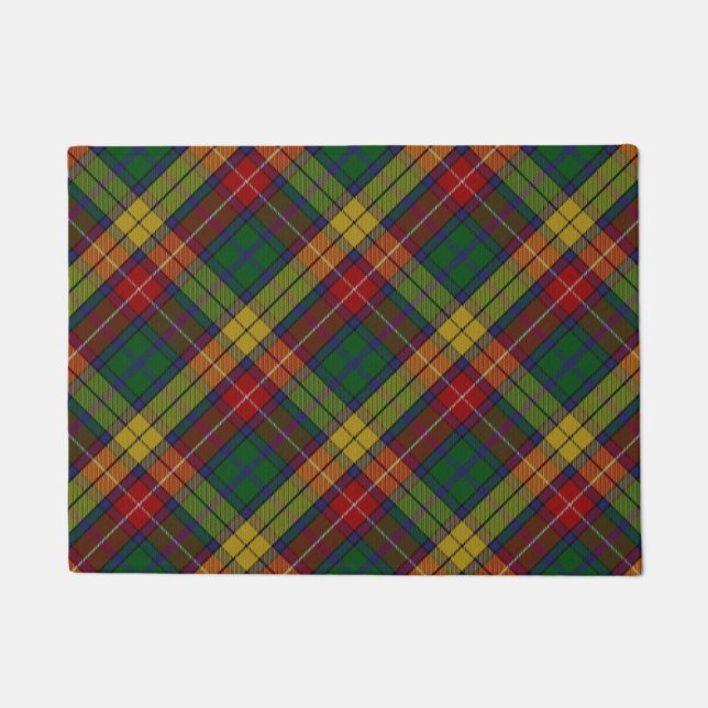Kariertes Muster des Buchanan Clan Tartan Fußmatte (Vorderseite)