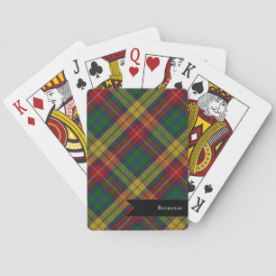 Kariertes Muster des Buchanan Clan Tartan Spielkarten