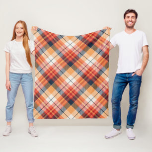 Kariertes Muster Fleecedecke