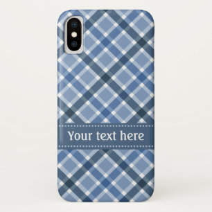 Kariertes Muster für benutzerdefinierte Texttelefo Case-Mate iPhone Hülle