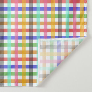 Kariertes Muster für mehrfarbiges Gingham Stoff