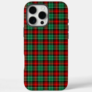 Kariertes Muster für Red Green Holiday iPhone 16 Pro Max Hülle