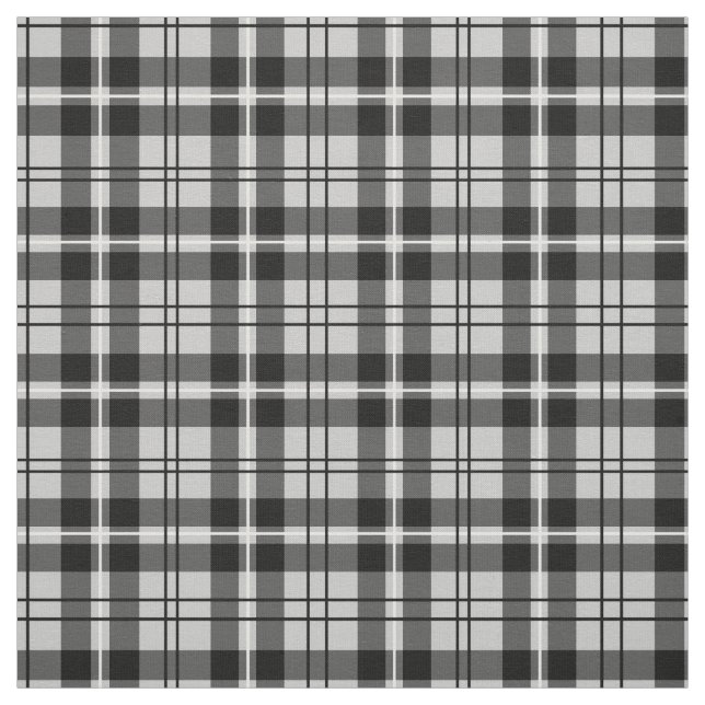 Kariertes Muster in Grau und Schwarz Stoff (Muster)