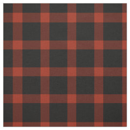 Kariertes Muster in Rot und Schwarz Stoff