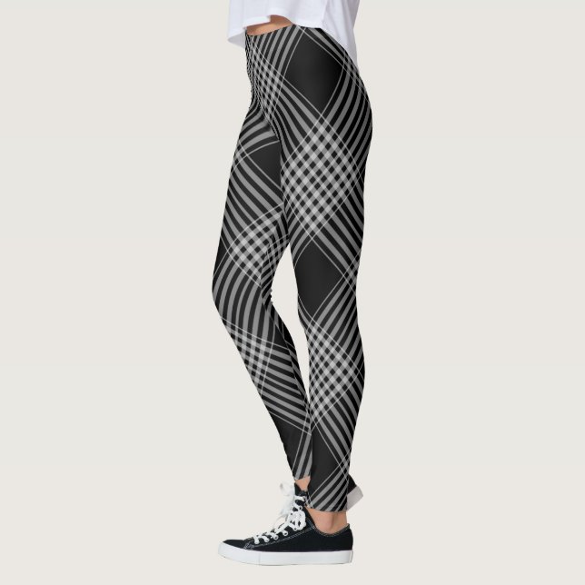 Kariertes Muster Leggings (Links)