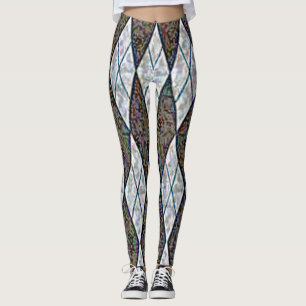 kariertes Muster Leggings