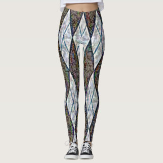 kariertes Muster Leggings